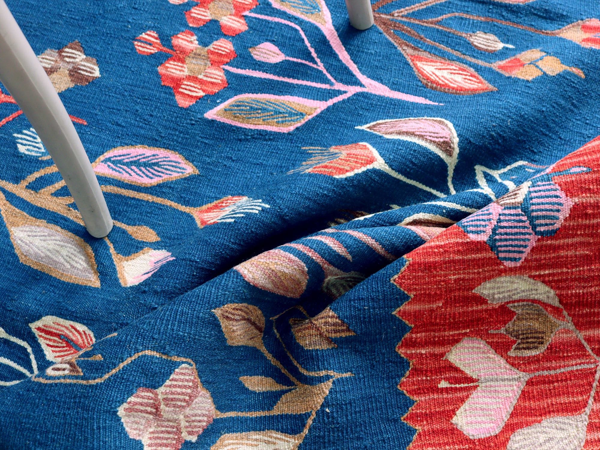 キリムスタイル / 細かな織りの手織りキリム ウシャク186×127cm