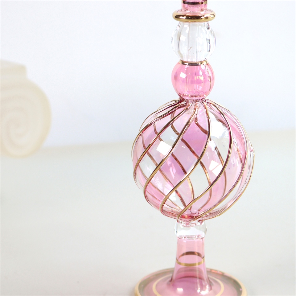 エジプト香水瓶 Egypt Purfume Bottles ファラオ 21cm パープル 信頼